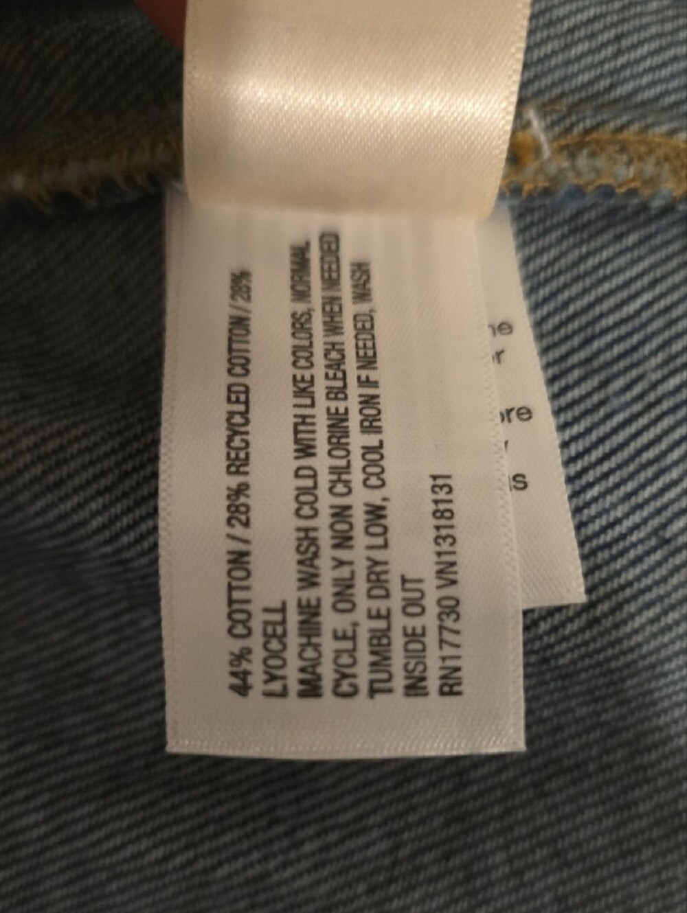 Universal Thread Dark Indigo Drawstring Denim Jacket - Picture 5 of 5